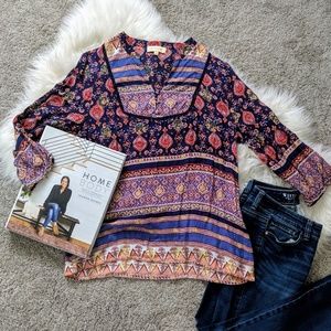 Lucy & Laurel | boho paisley peasant top